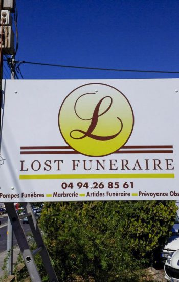 Lost Funéraire panneau grand format